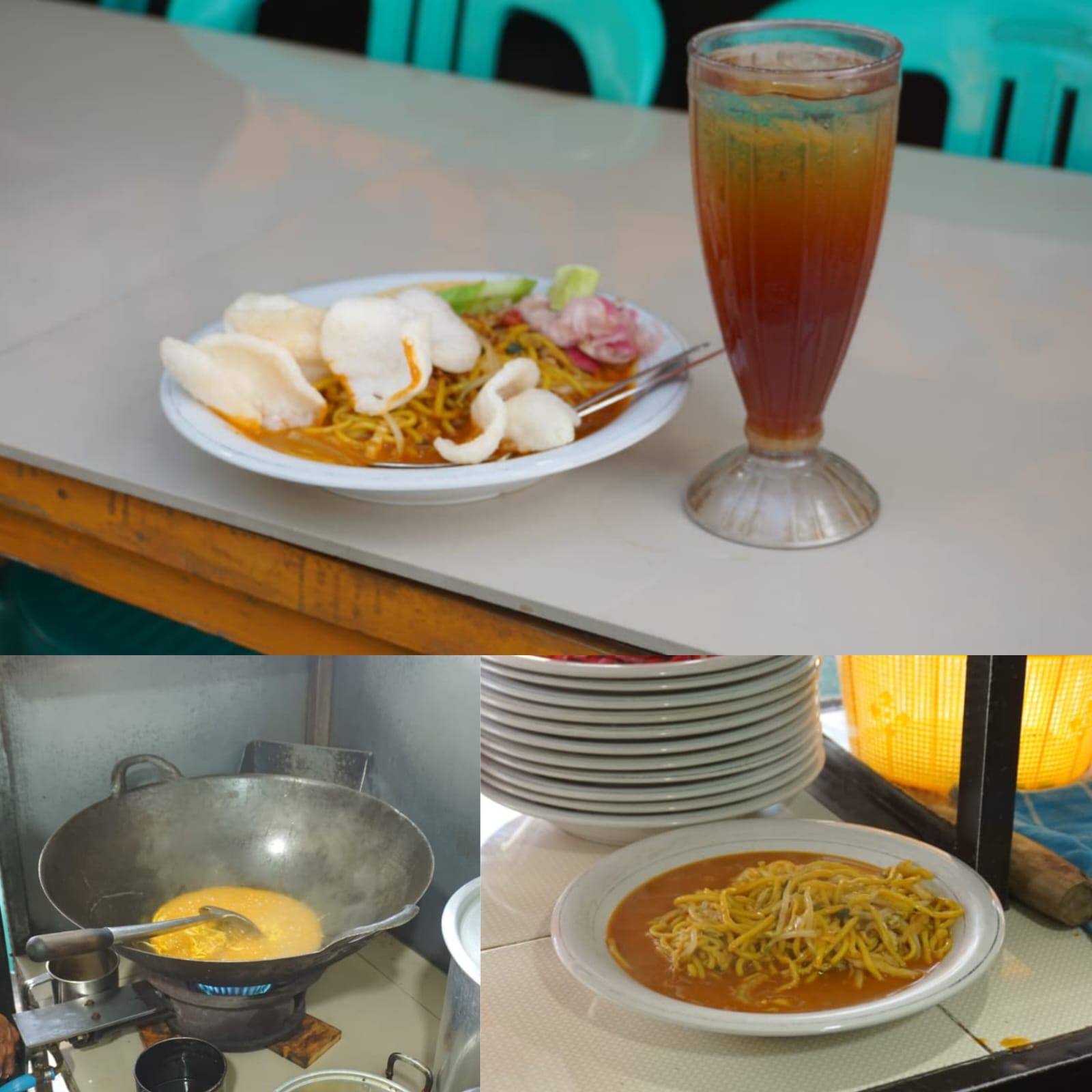 Suasana dapur Sulthana Mie Aceh D'JAVA